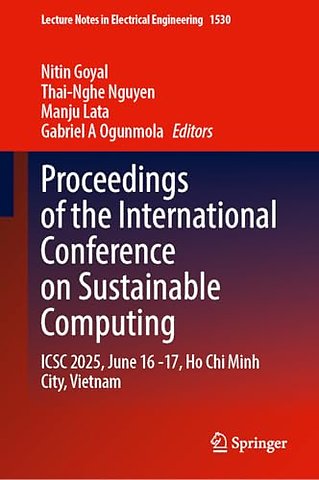 Proceedings of the International Conference on Sustainable Computing