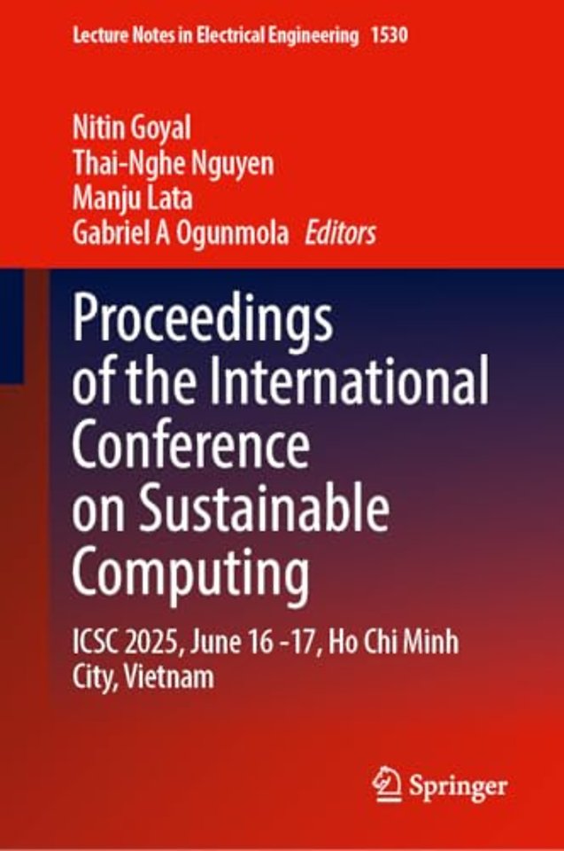 Proceedings of the International Conference on Sustainable Computing