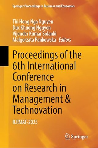 Proceedings of the 6th International Conference on Research in Management & Technovation