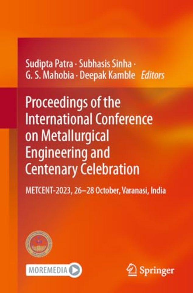 Proceedings of the International Conference on Metallurgical Engineering and Centenary Celebration