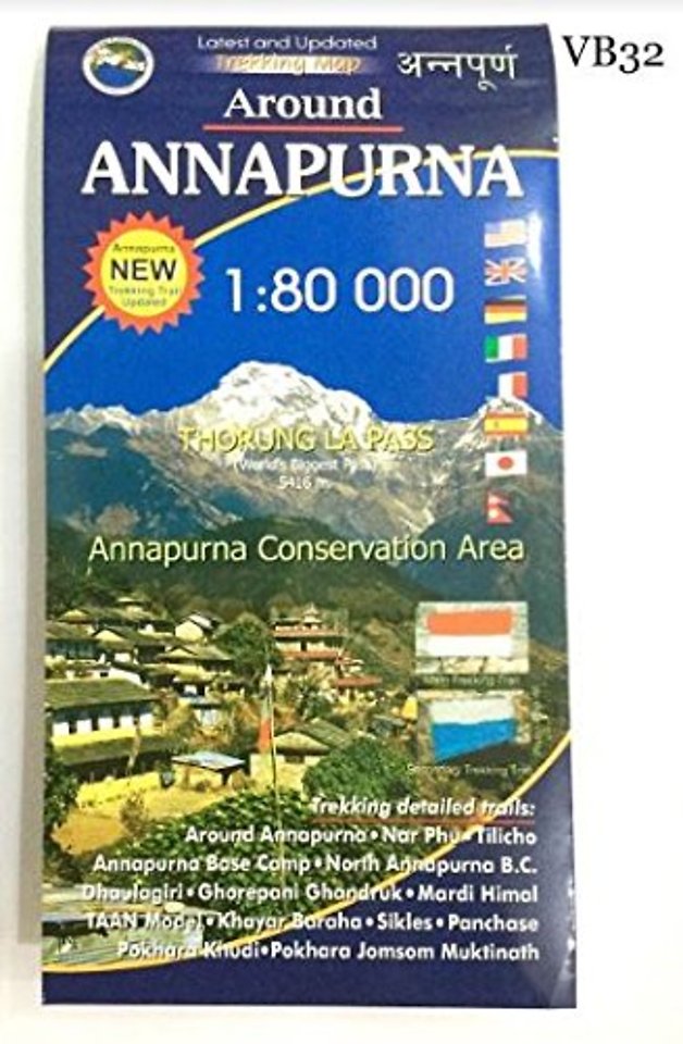 Around Annapurna Trekking Map
