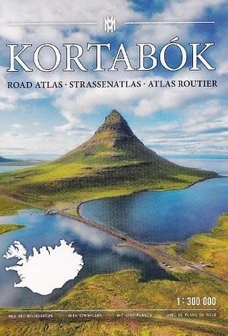 Iceland Road Atlas 1:300 000 Kortabok 2024-2026 - comprehensive edition