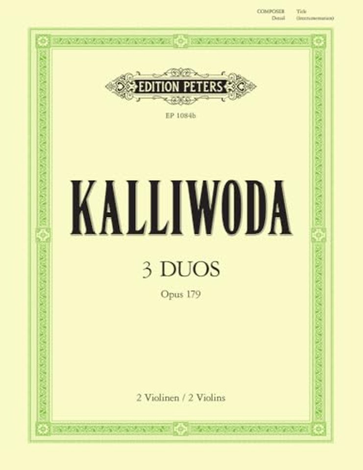 3 DUOS Op. 179