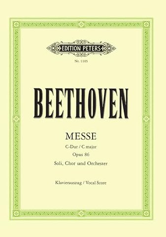 Mass In C Major Op 86 (Vocal Score)