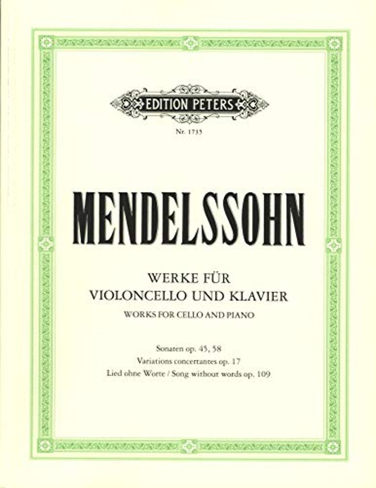 Werken fur Cello und Klavier