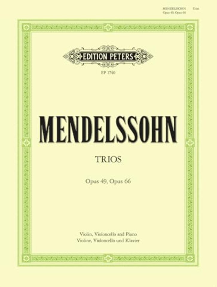 Piano Trios in D minor Op.49; C minor Op.66
