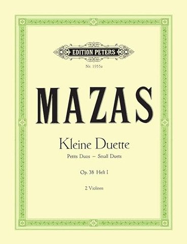 12 Little Duets Op. 38 for 2 Violins, Vol. 1