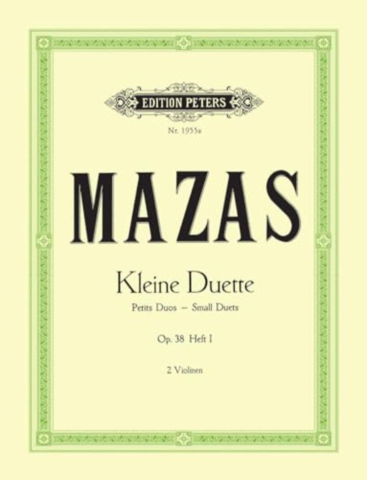 12 Little Duets Op. 38 for 2 Violins, Vol. 1