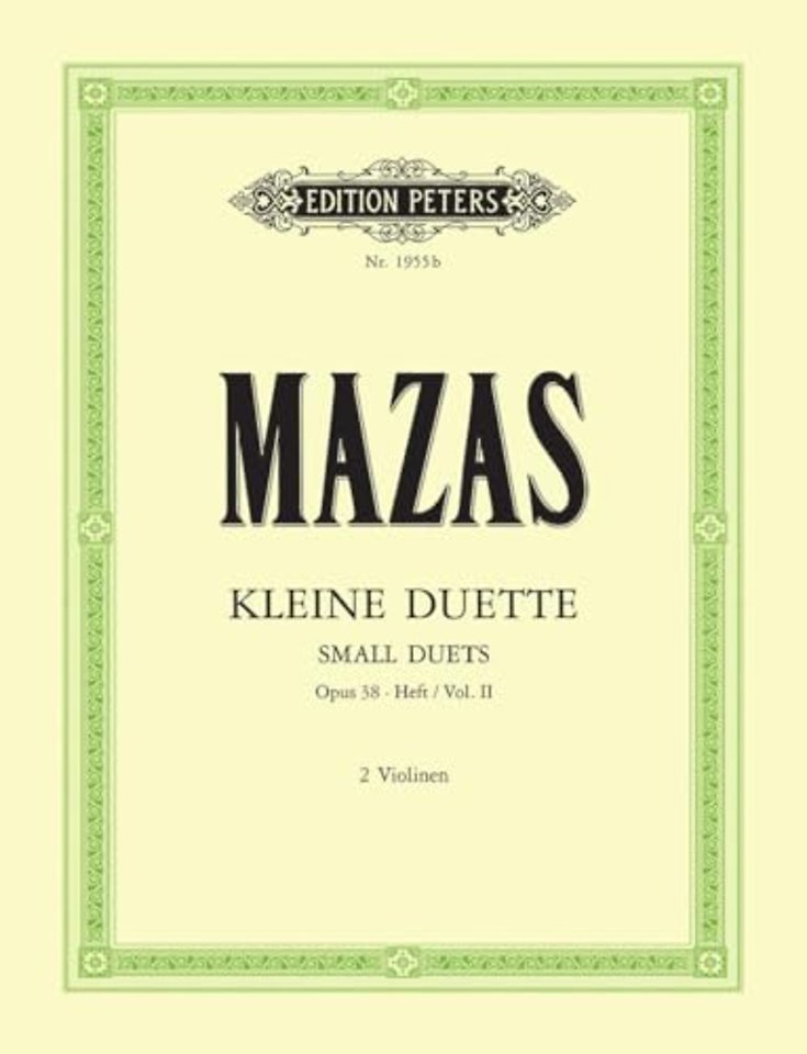 12 Little Duets Op. 38 for 2 Violins, Vol. 2