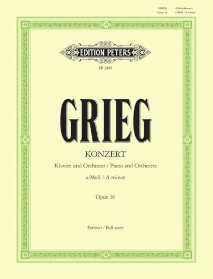 Piano Concerto in A minor Op. 16 Full Score
