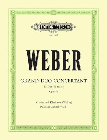 Grand Duo concertant in E flat Op. 48 for Clarinet (Violin) and Piano