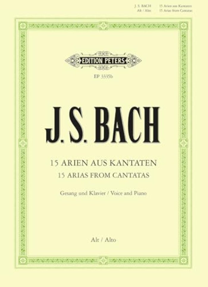 15 Contralto Arias from Cantatas