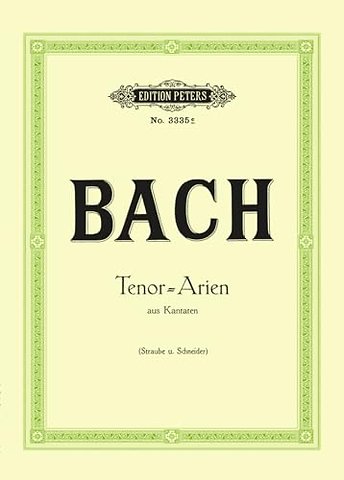 15 Tenor Arias from Cantatas