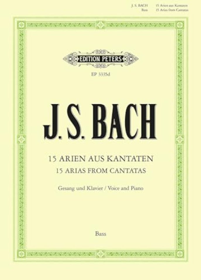 15 Bass Arias from Cantatas