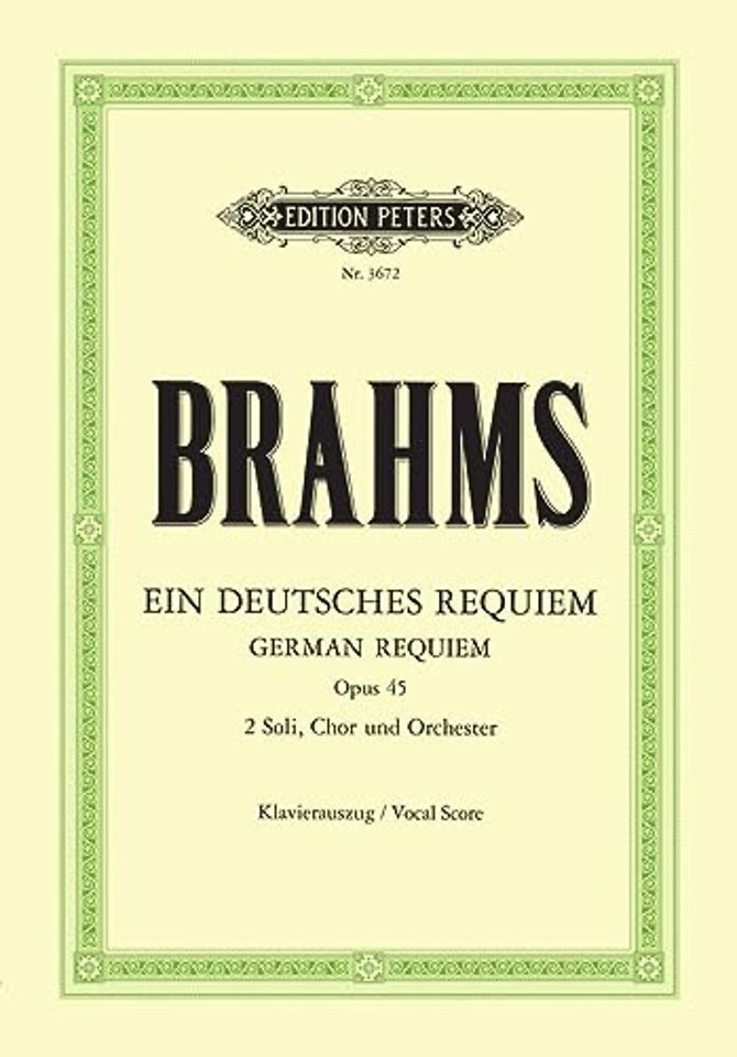 German Requiem Op. 45 (Vocal Score)