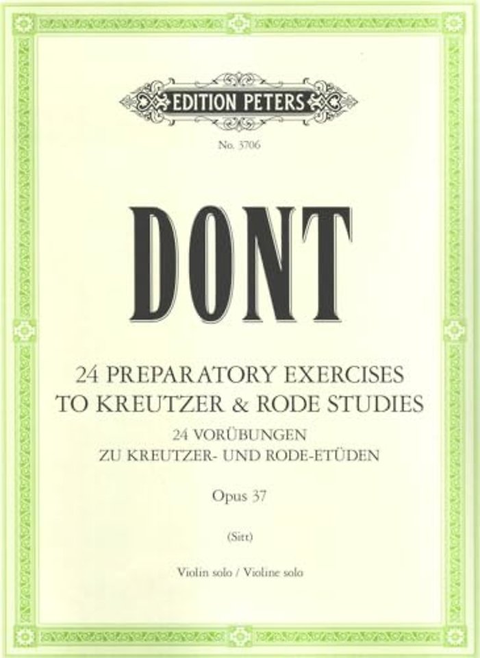24 preparatory exercises to Kreutzer & Rode Studies, Op. 37