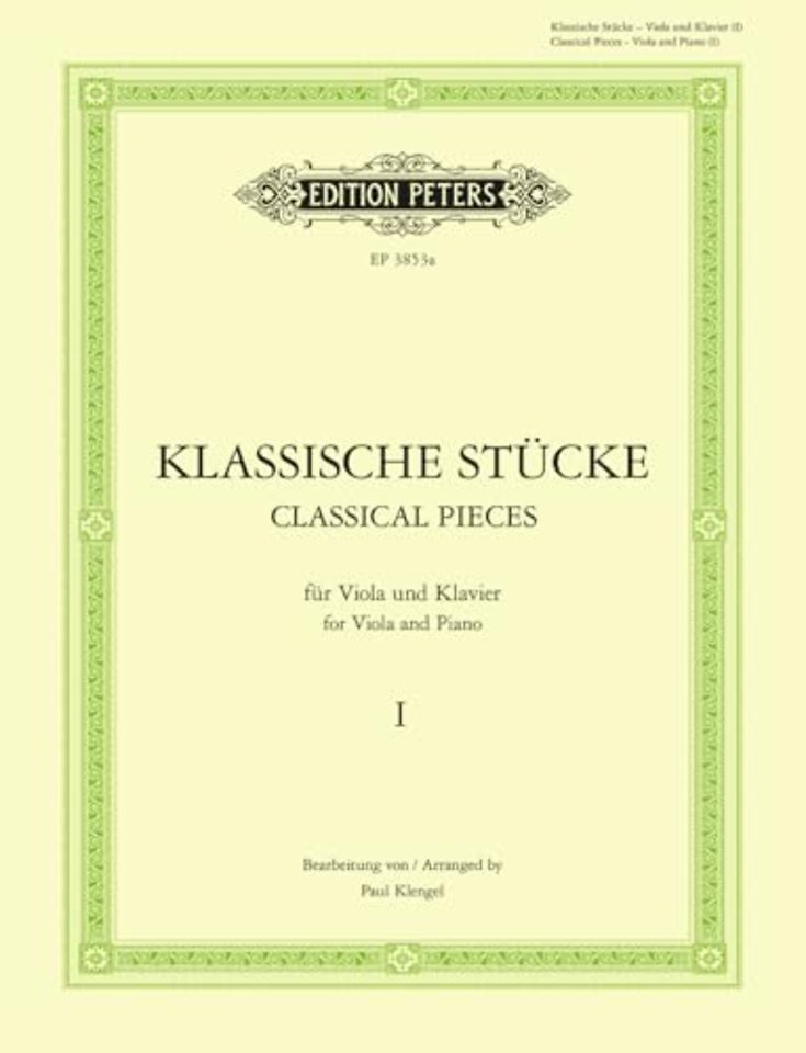 Classical Pieces for Viola Vol.1