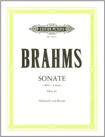Cello Sonata No. 1 in E minor Op. 38