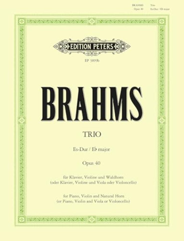 Trio No. 2 in E flat Op.40