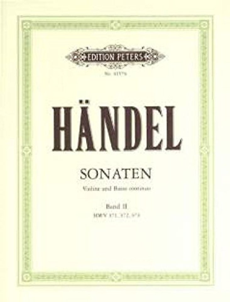 Sonatas for Violin and Continuo, Vol. 2