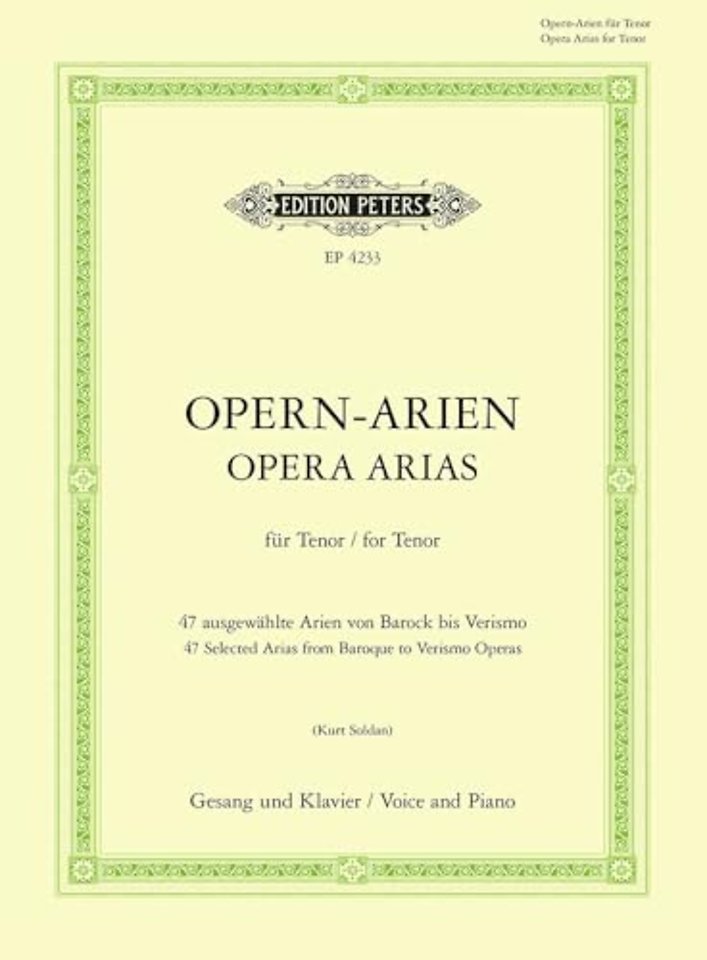 Opernarien fur Tenor
