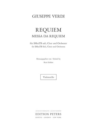Requiem (Cello Part)