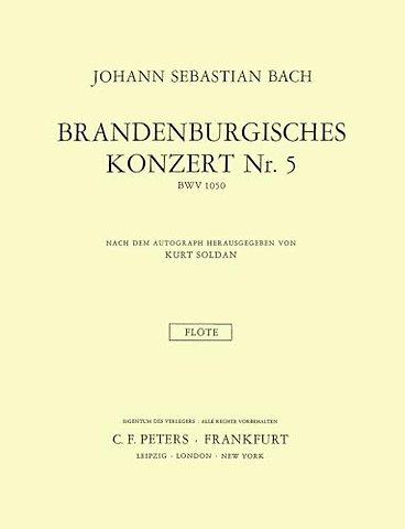 BRANDENBURG CONCERT 5 FLUTE SOLO
