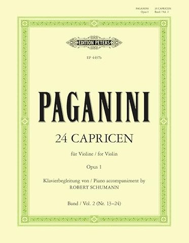 24 Caprices with Piano accompaniment, Vol.2