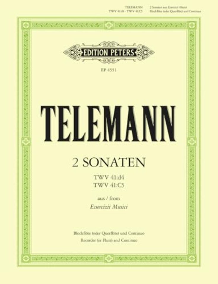 2 Sonatas in D minor, C from 'Essercizii Musici'