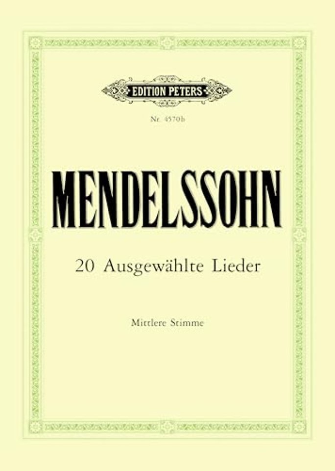 20 ausgewahlten Lieder