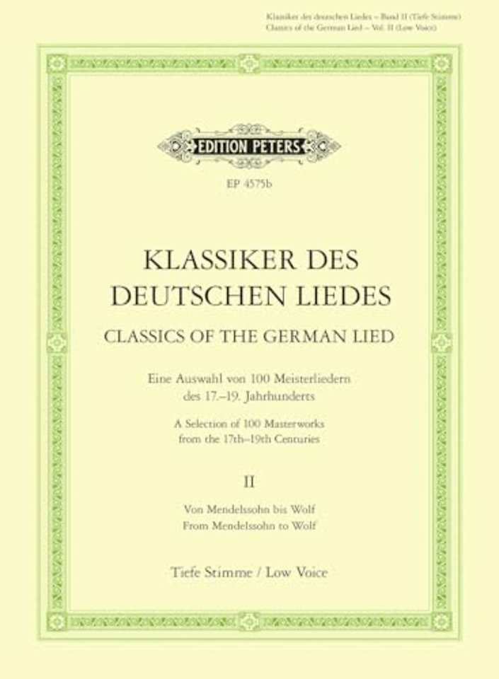Klassikern des deutschen Liedes