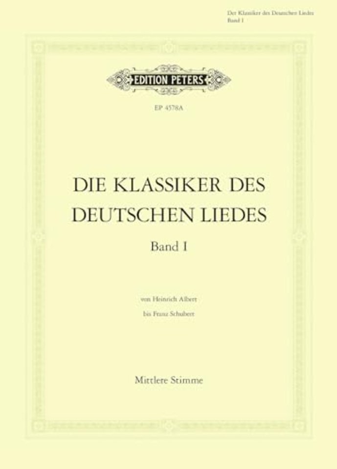Klassikern des deutschen Liedes