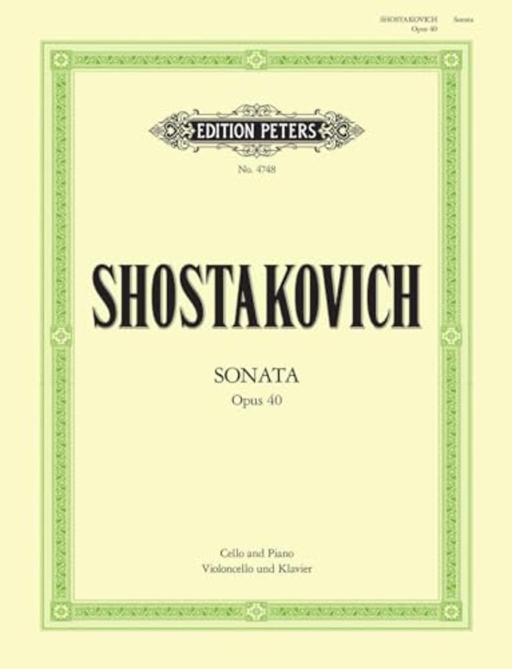 Cello Sonata in D minor Op. 40
