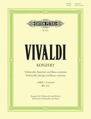 Konzert fur Violoncello, Streicher und Basso continuo in a-Moll, RV 422