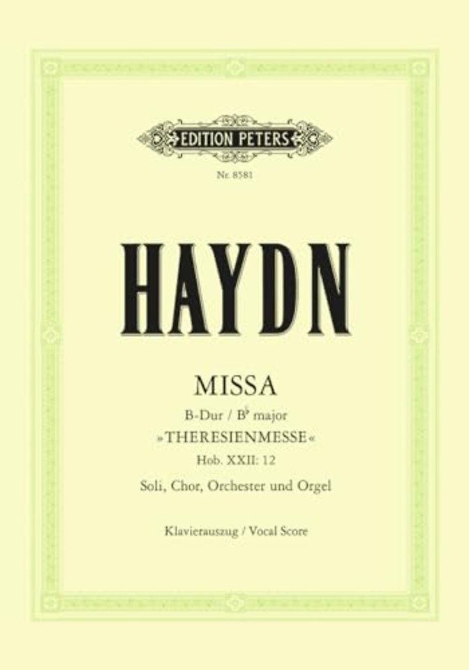 Messe in B-Dur 'Maria-Theresia-Messe' Hob.XXII/12