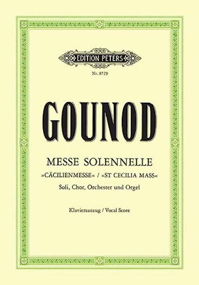 Messe solennelle "St Cecilia Mass" (Vocal Score)