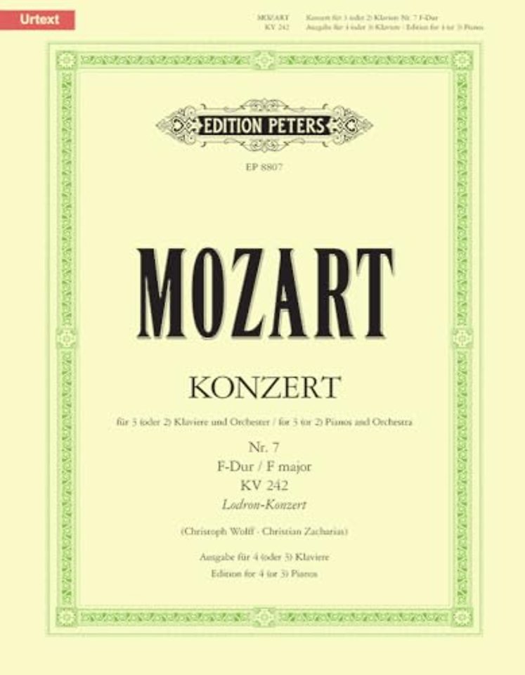 Concerto No. 7 in F for 3 Pianos K242