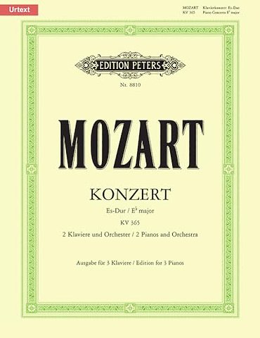 Concerto No. 10 in E flat for 2 Pianos K365