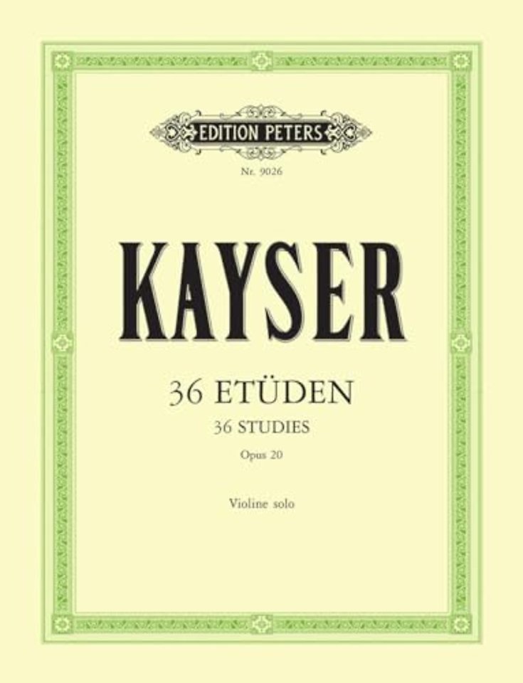 36 Etuden op. 20 fur Violine