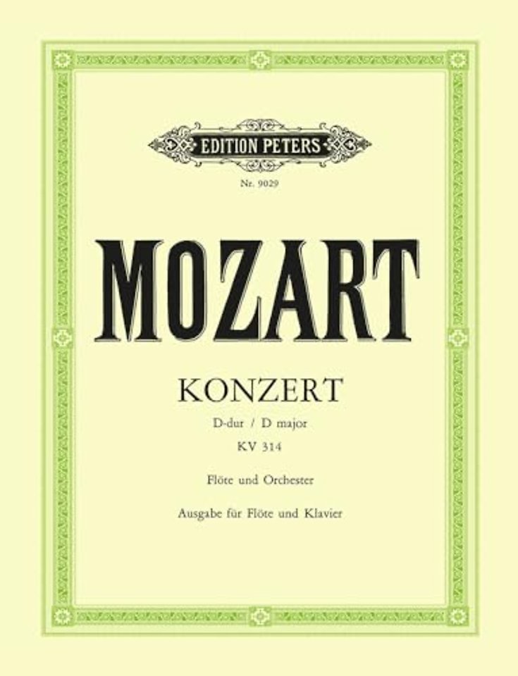 Flute Concerto No. 2 in D, with Cadenzas K.314