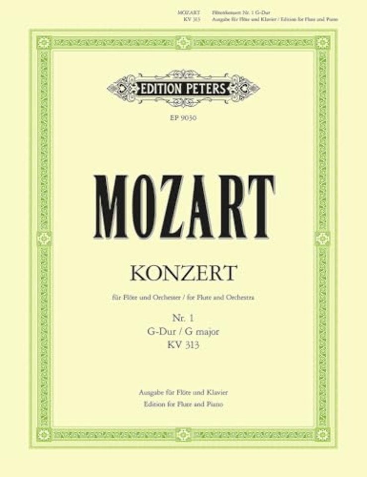 Flute Concerto No. 1 in G, with Cadenzas K.313
