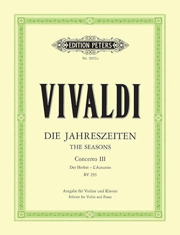 The Four Seasons Op.8 No. 3 in F 'Autumn'