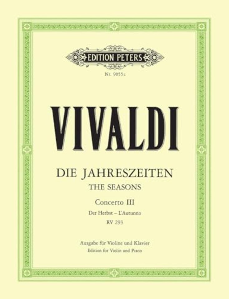 The Four Seasons Op.8 No. 3 in F 'Autumn'