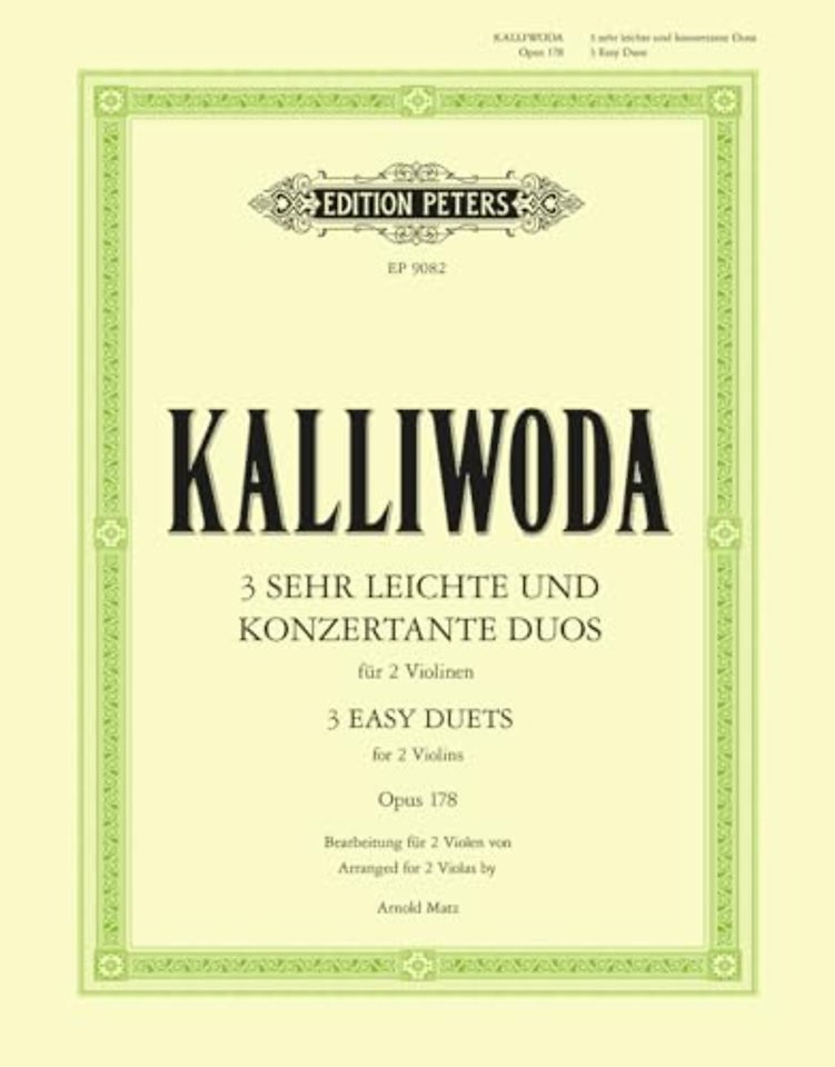 Drei sehr leichte und konzertante Duos