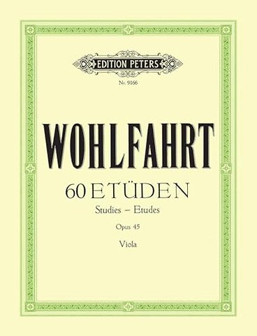 60 Studies Op. 45 for Violin (Transcribed for Viola)