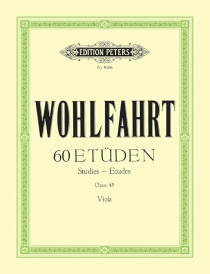 60 Studies Op. 45 for Violin (Transcribed for Viola)