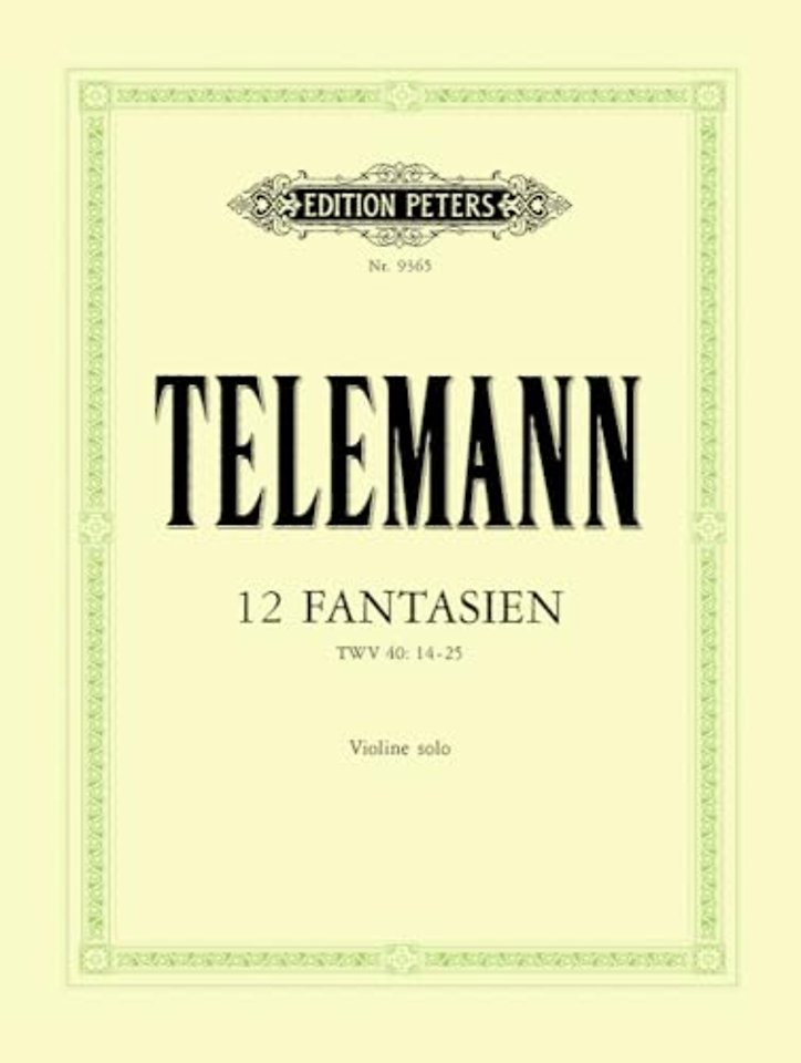 12 Fantasien" TWV 40: 14-25