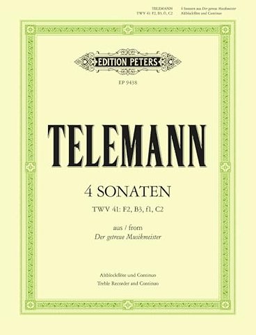 4 Sonatas for Recorder & Keyboard