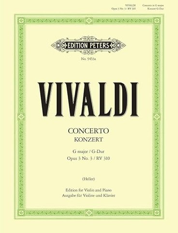 Violin Concerto in G Op. 3 No. 3 (RV 310)