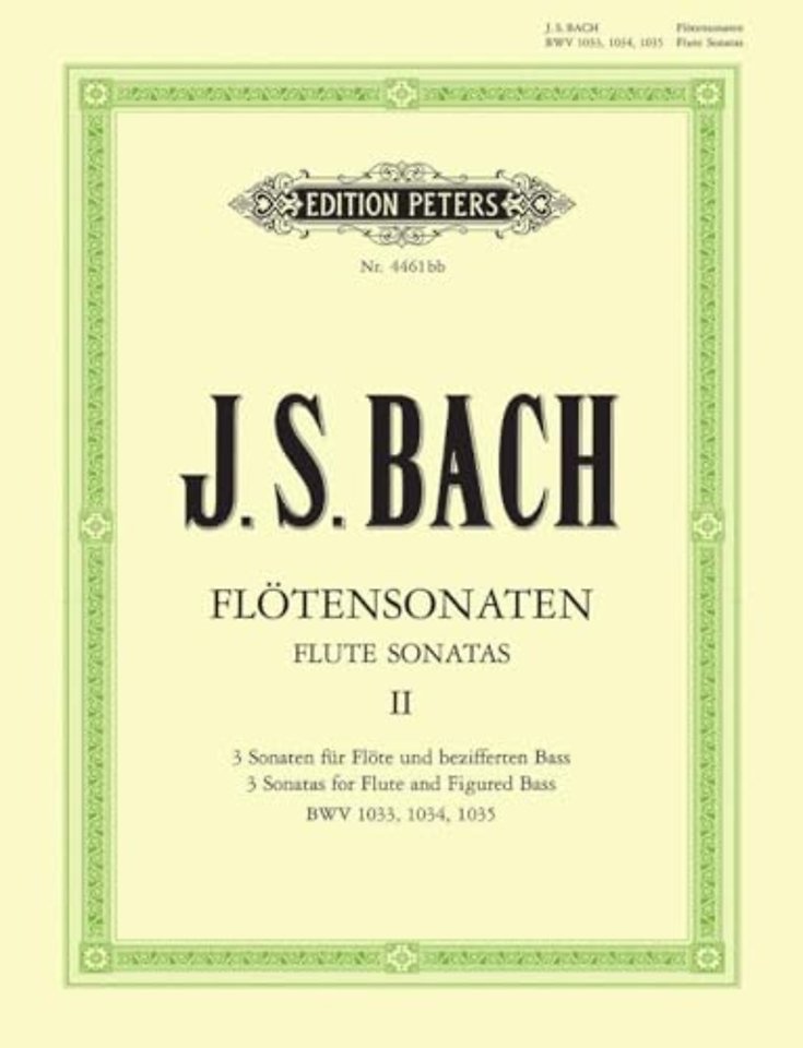 Flute Sonatas, Vol. 2: BWV 1033-1035 for Flute and Continuo